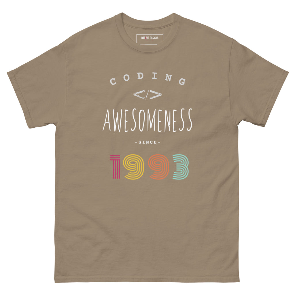 Coding Awesomeness since 1992 t-shirt - Dag & Ric Designs