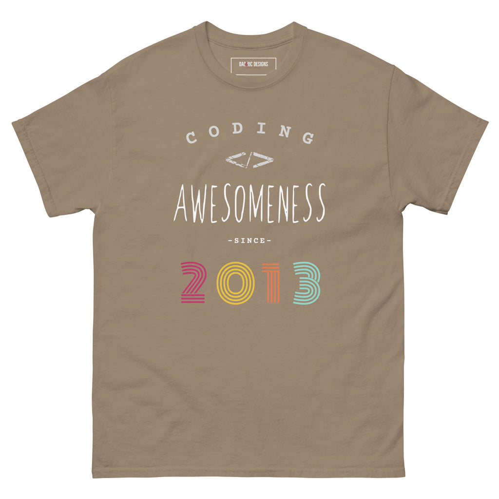 Coding Awesomeness since 2013 t-shirt - Dag & Ric Designs