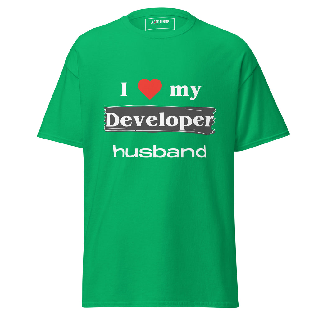 I Love my Developer husband t-shirt