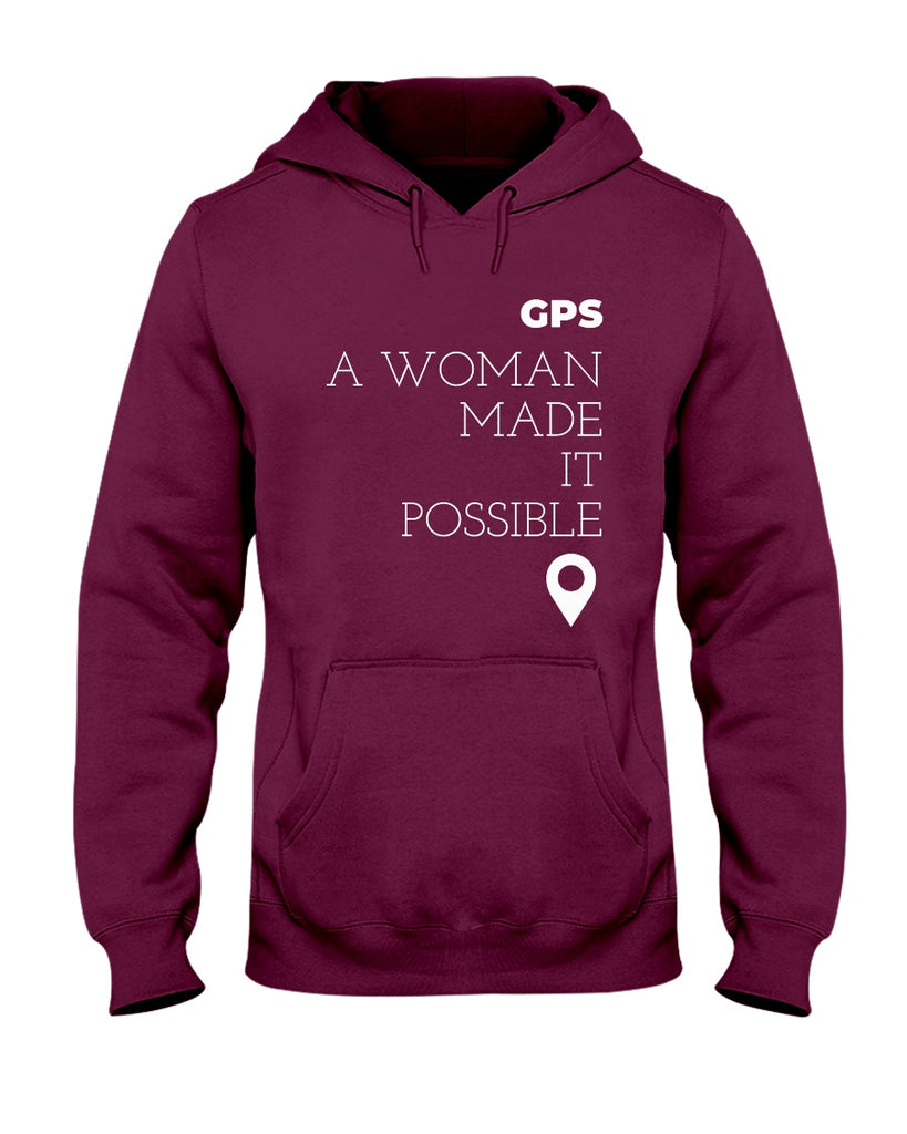 gps-a-woman-made-it-possible-t-shirt