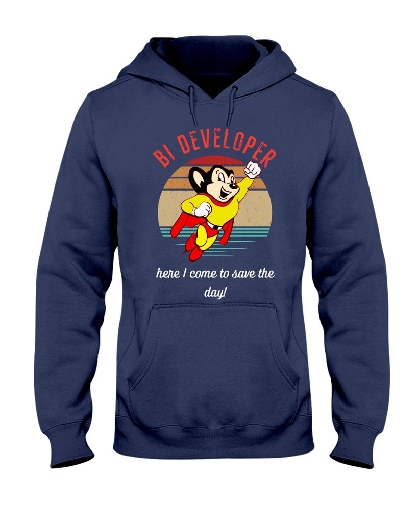 bi-developer-here-i-come-to-save-the-day-retro-style-t-shirt